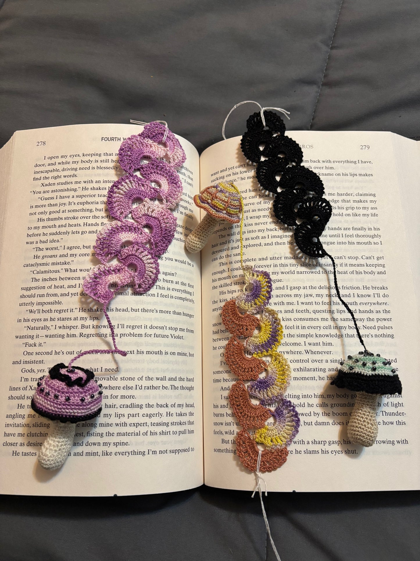 MUSHROOM BOOK MARKS FANCY